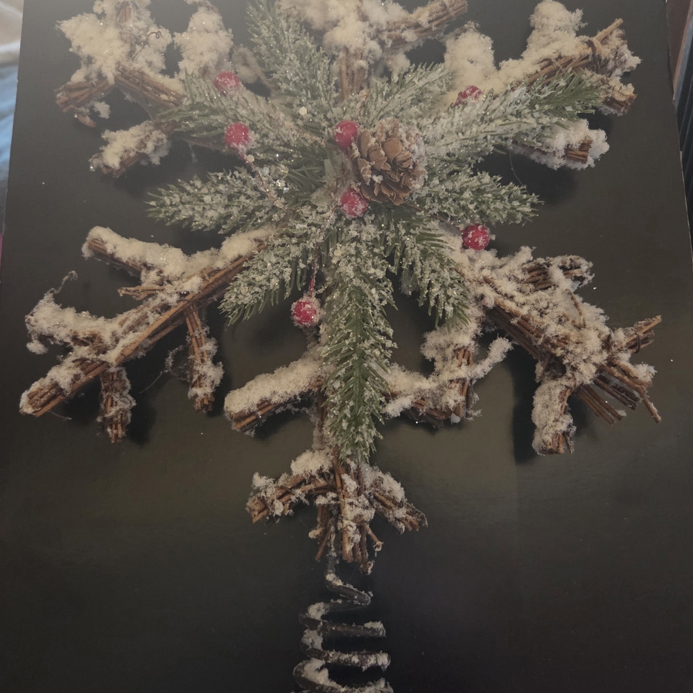 Snowy Pinecone Holiday Ornament